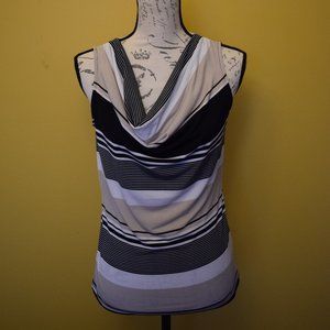 3/$21 Calvin Klein sleeveless shirt with draped neckline XS